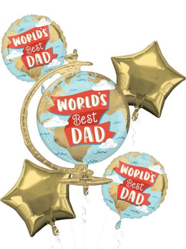 5pc Worlds Best Dad Bouquet (146)