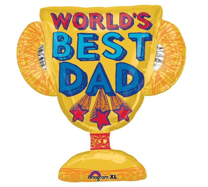 27&quot; BEST DAD TROPHY JUMBO BALLOON