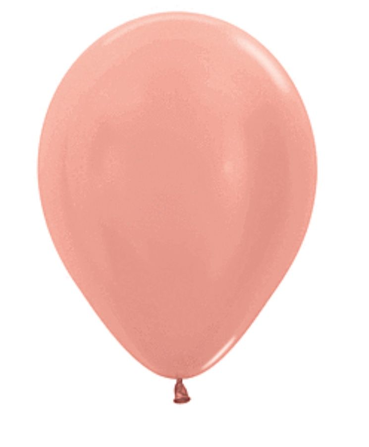 11&quot; Metallic Rose Gold Latex
