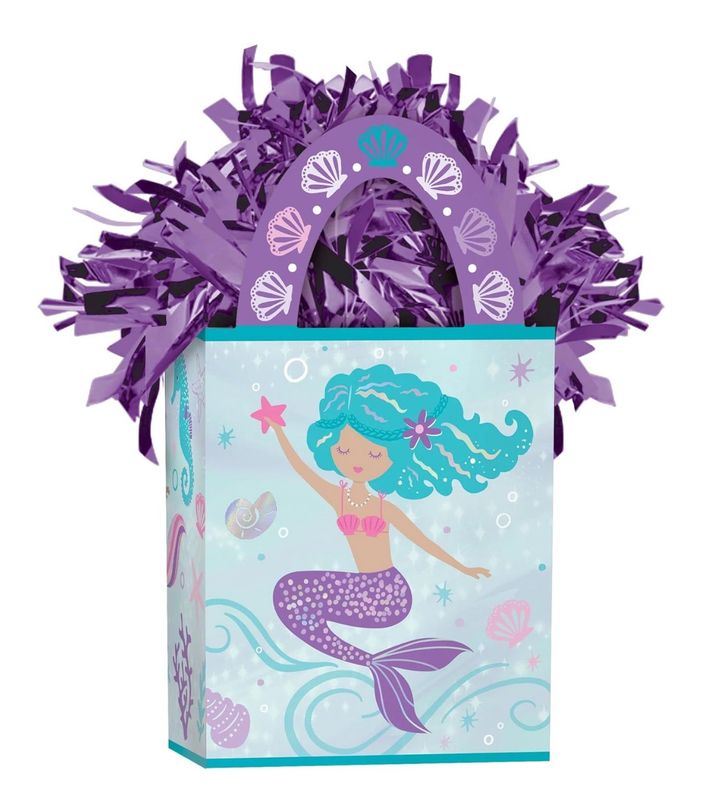 Shimmering Mermaids Little Kids Birthday Party Decoration Tote Balloon Weight