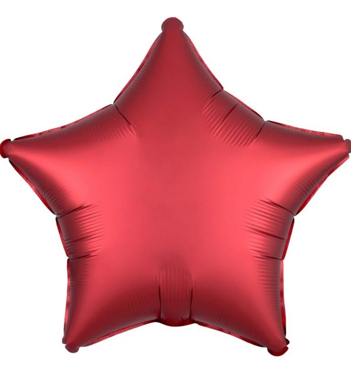 19&quot; Star-Satin Luxe Sangria Foil Balloon, Red