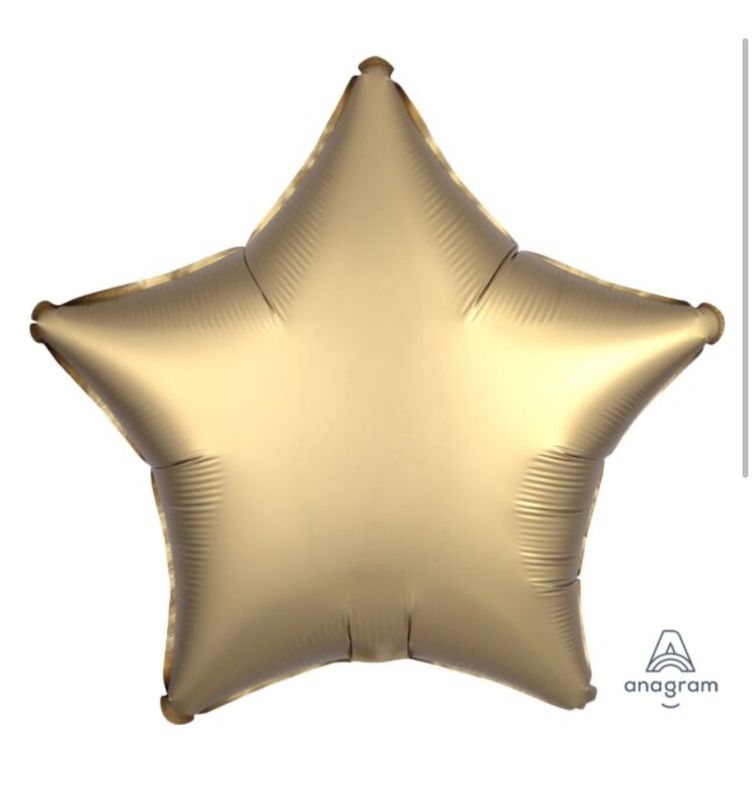 19&quot; Satin Luxe Gold Sateen Star