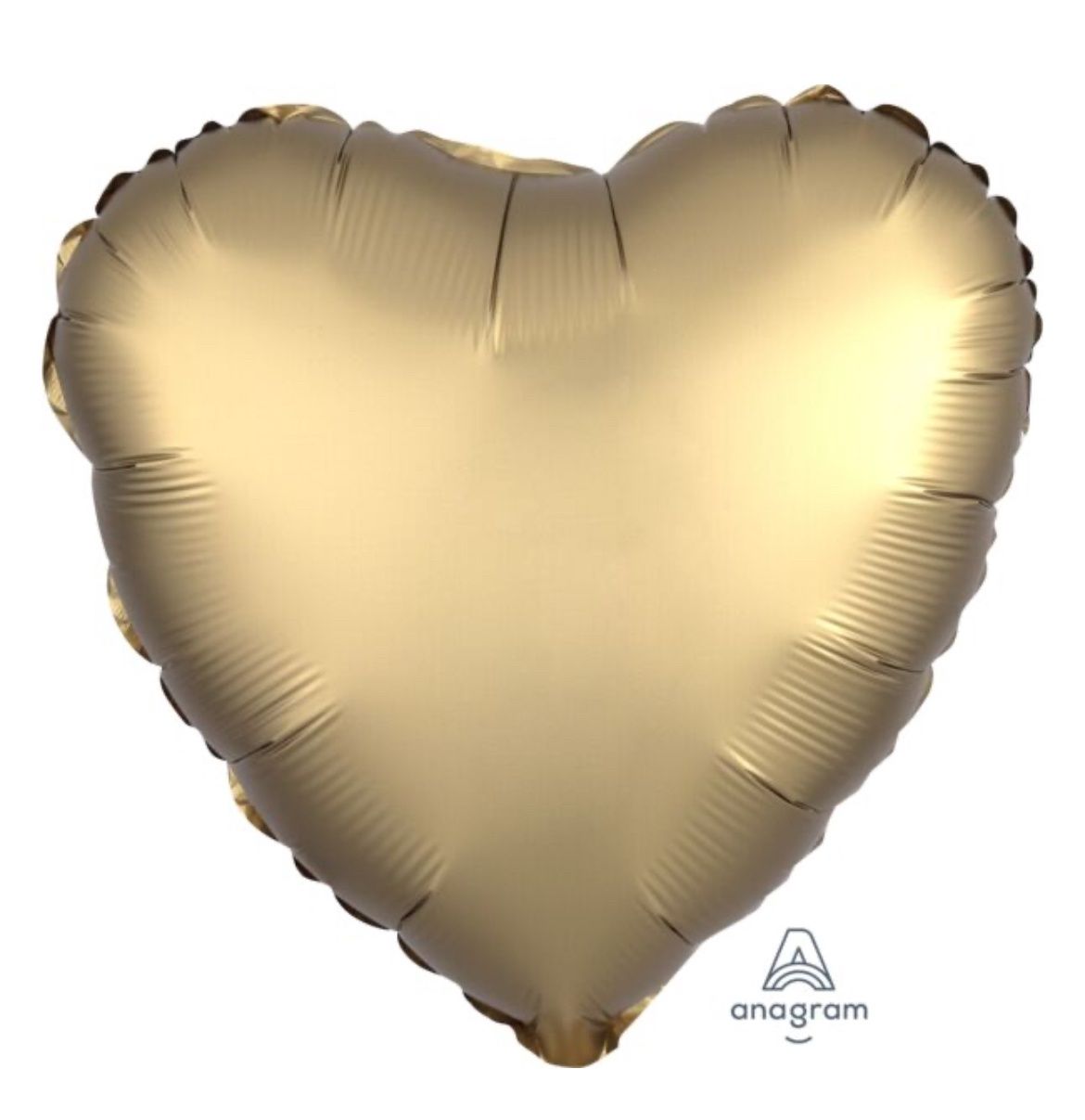 17&quot; Satin Luxe Gold Sateen Heart