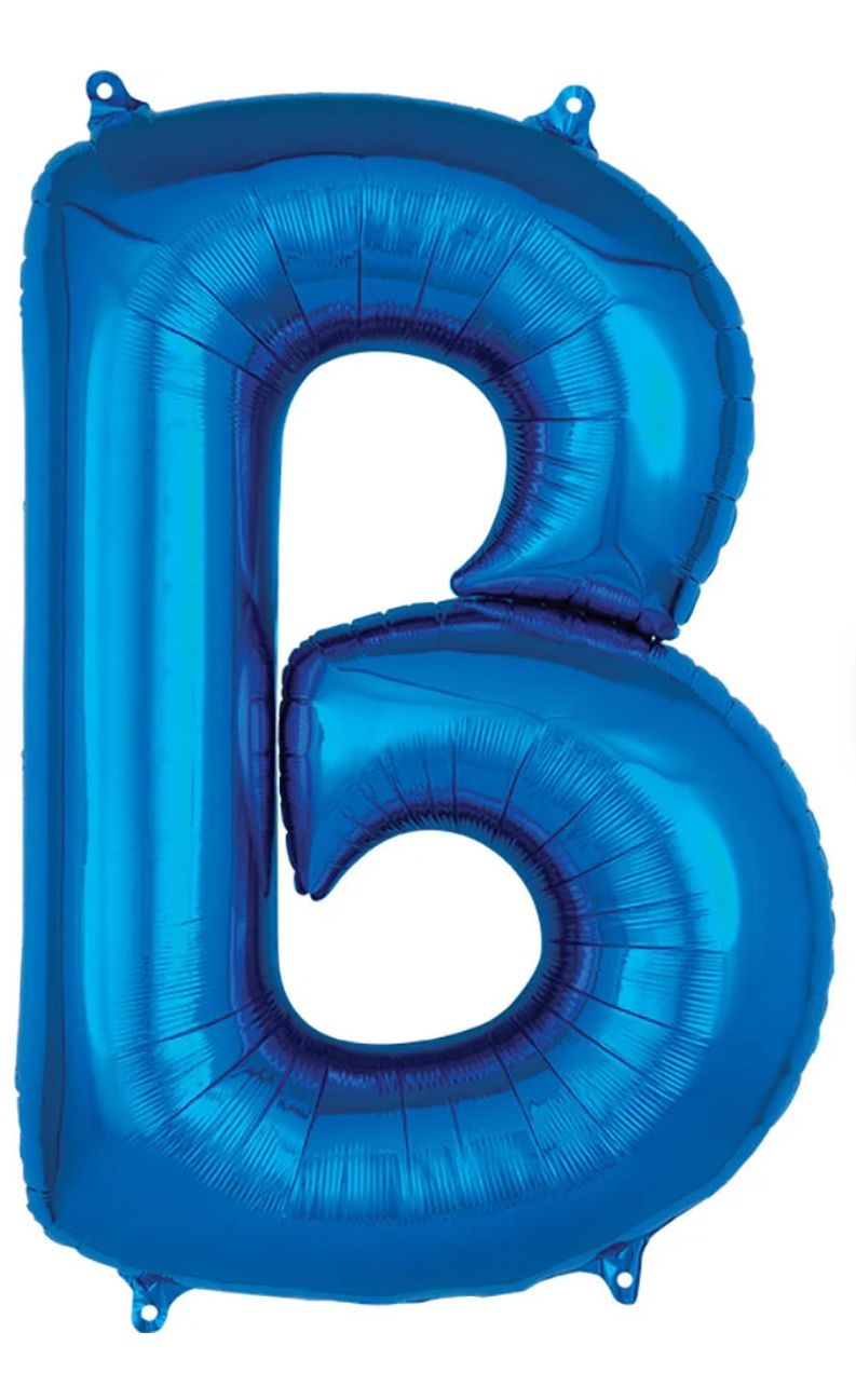 Blue Letter B 34″ Balloon