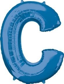 Blue Letter C 34″ Balloon