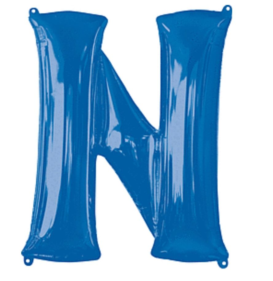 32&quot; Anagram Letter N Blue