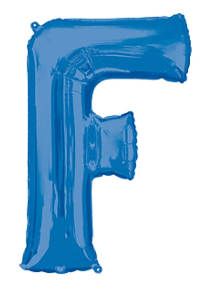 32&quot; Anagram Letter F Blue