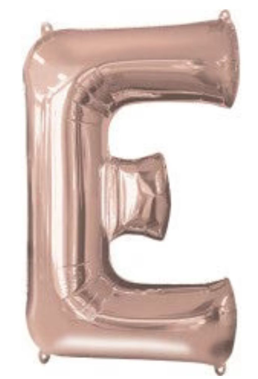 Rose Gold Letter E 34″ Balloon