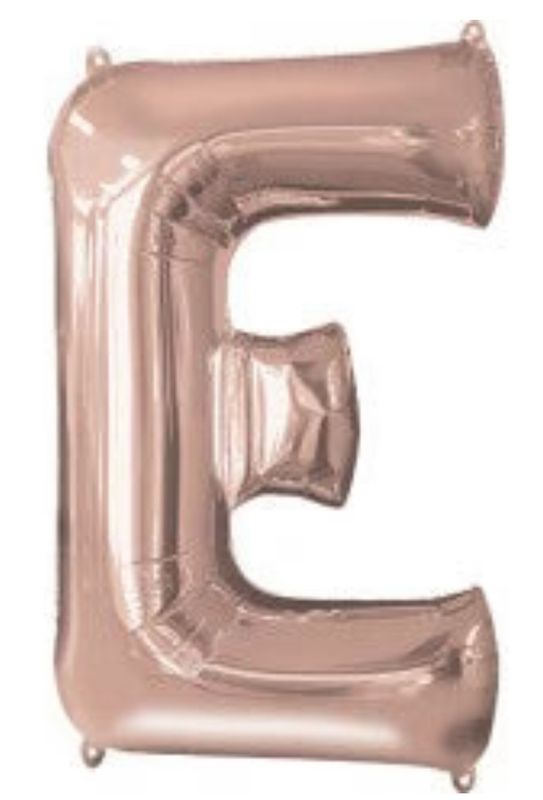Rose Gold Letter E 34″ Balloon