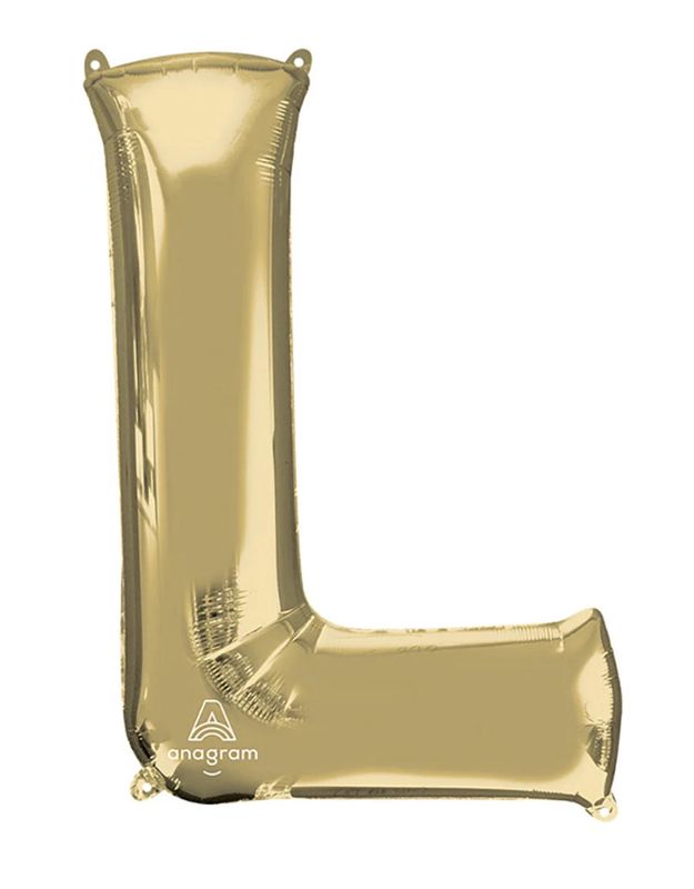 34 inch LETTER L - ANAGRAM - WHITE GOLD