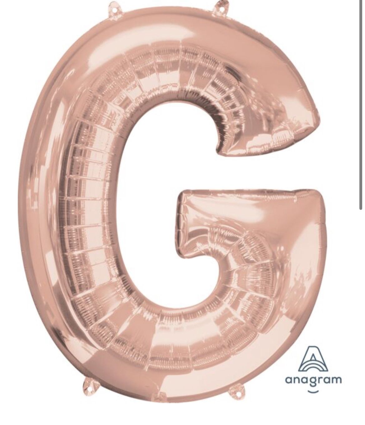 32&quot; Anagram Letter G Rose Gold