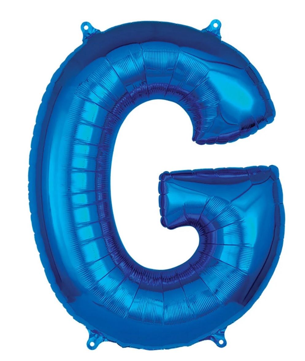 34 inch LETTER G - ANAGRAM - BLUE