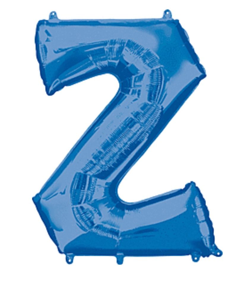 34&quot; Anagram Letter Z Blue
