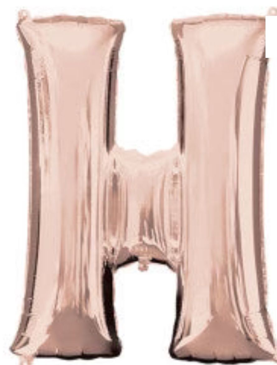 Rose Gold Letter H 34″ Balloon