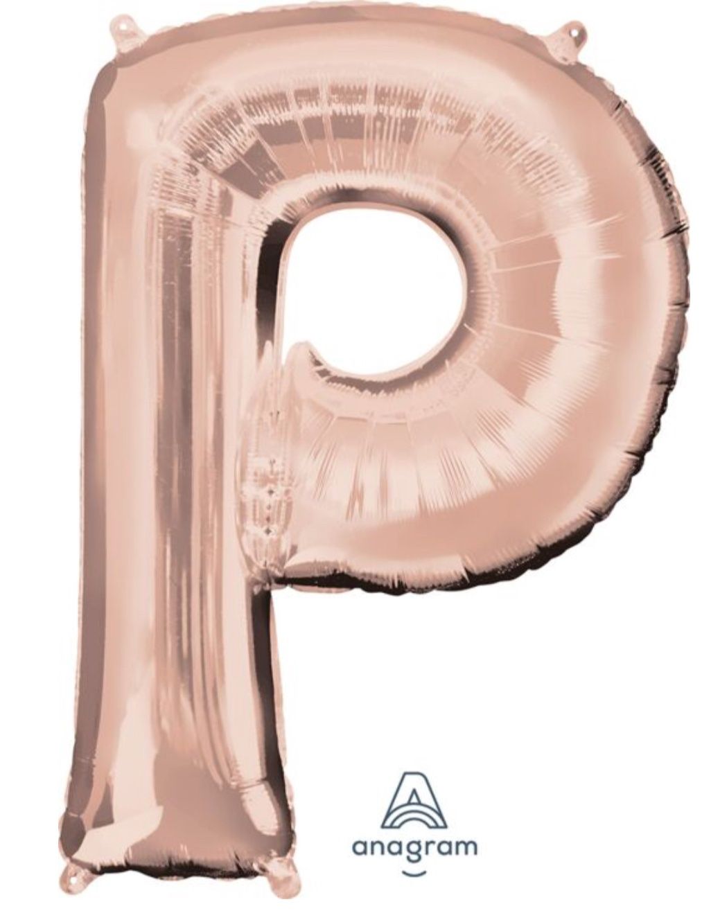 32&quot; Anagram Letter P Rose Gold