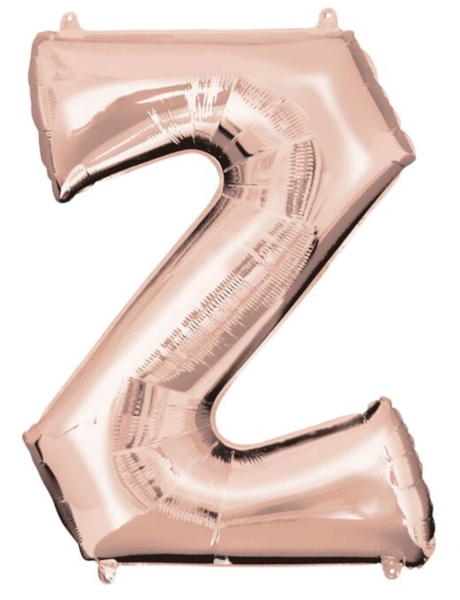 33&quot; Anagram Letter Z Rose Gold