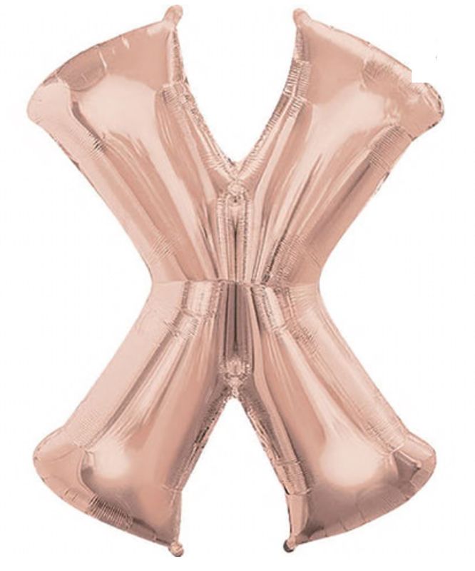Rose Gold Letter X 34″ Balloon