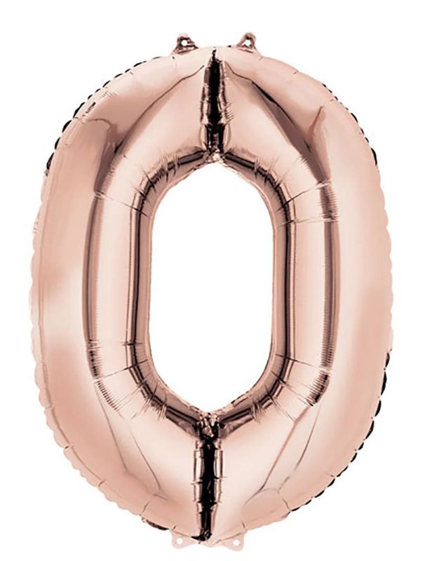 34 inch LETTER O - ANAGRAM - ROSE GOLD