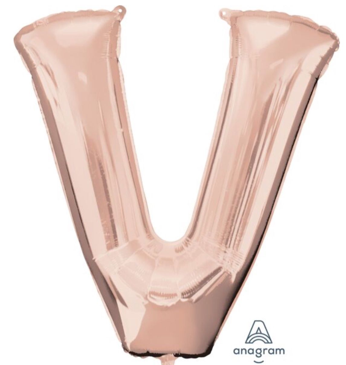 32&quot; Anagram Letter V Rose Gold