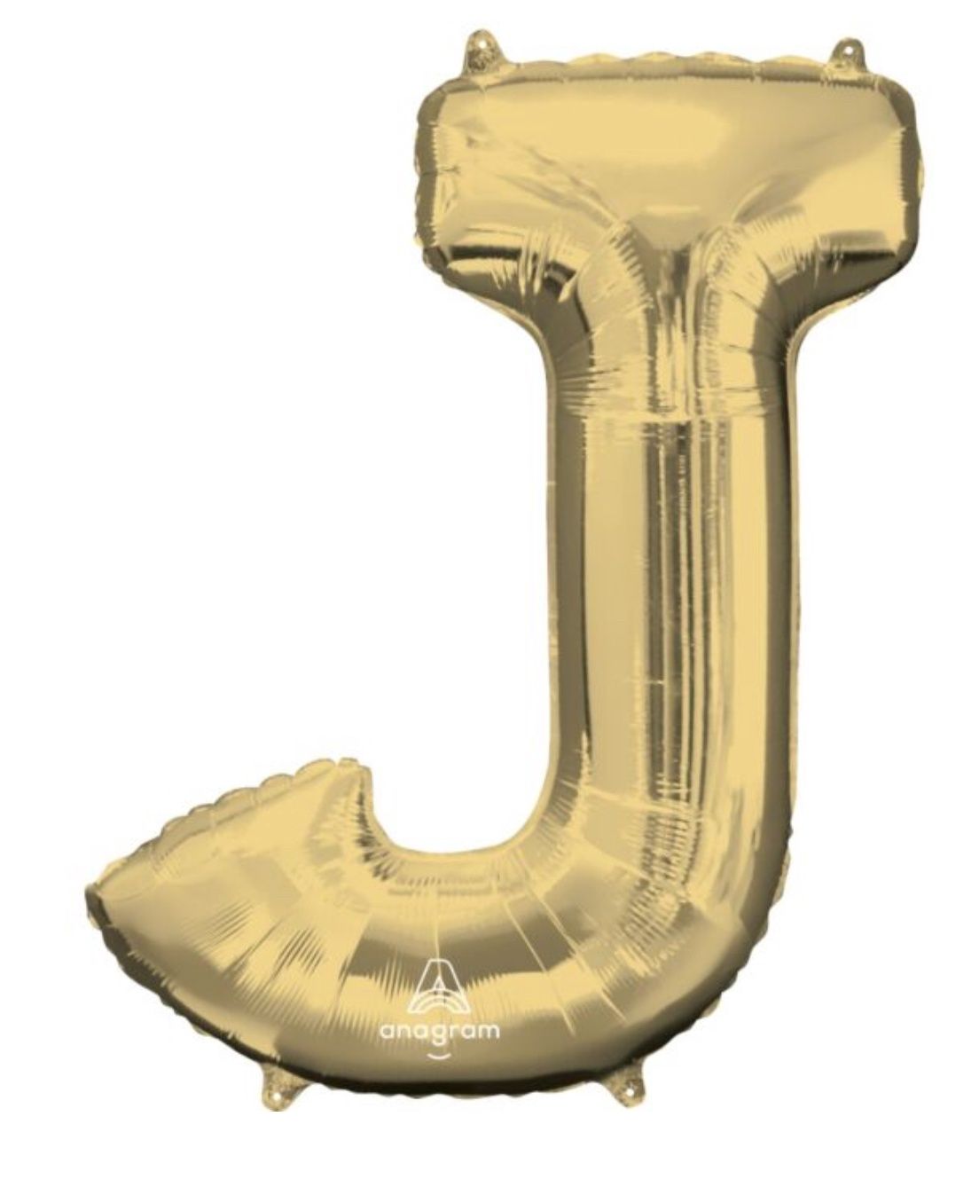 33&quot; Letter J White Gold