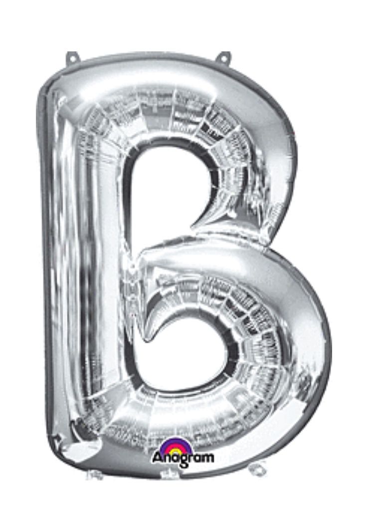 34&quot; Anagram Letter B Silver