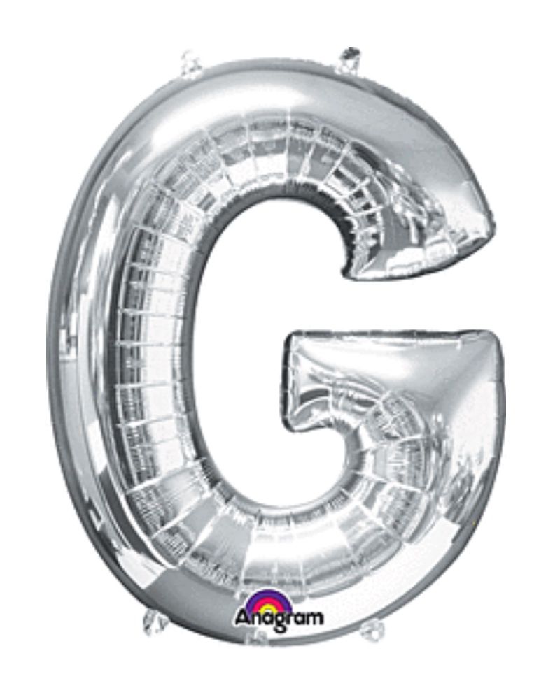 32&quot; Anagram Letter G Silver