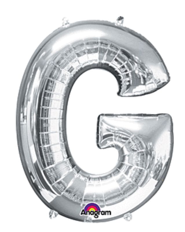 32&quot; Anagram Letter G Silver