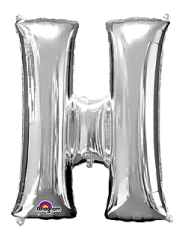 32&quot; Anagram Letter H Silver