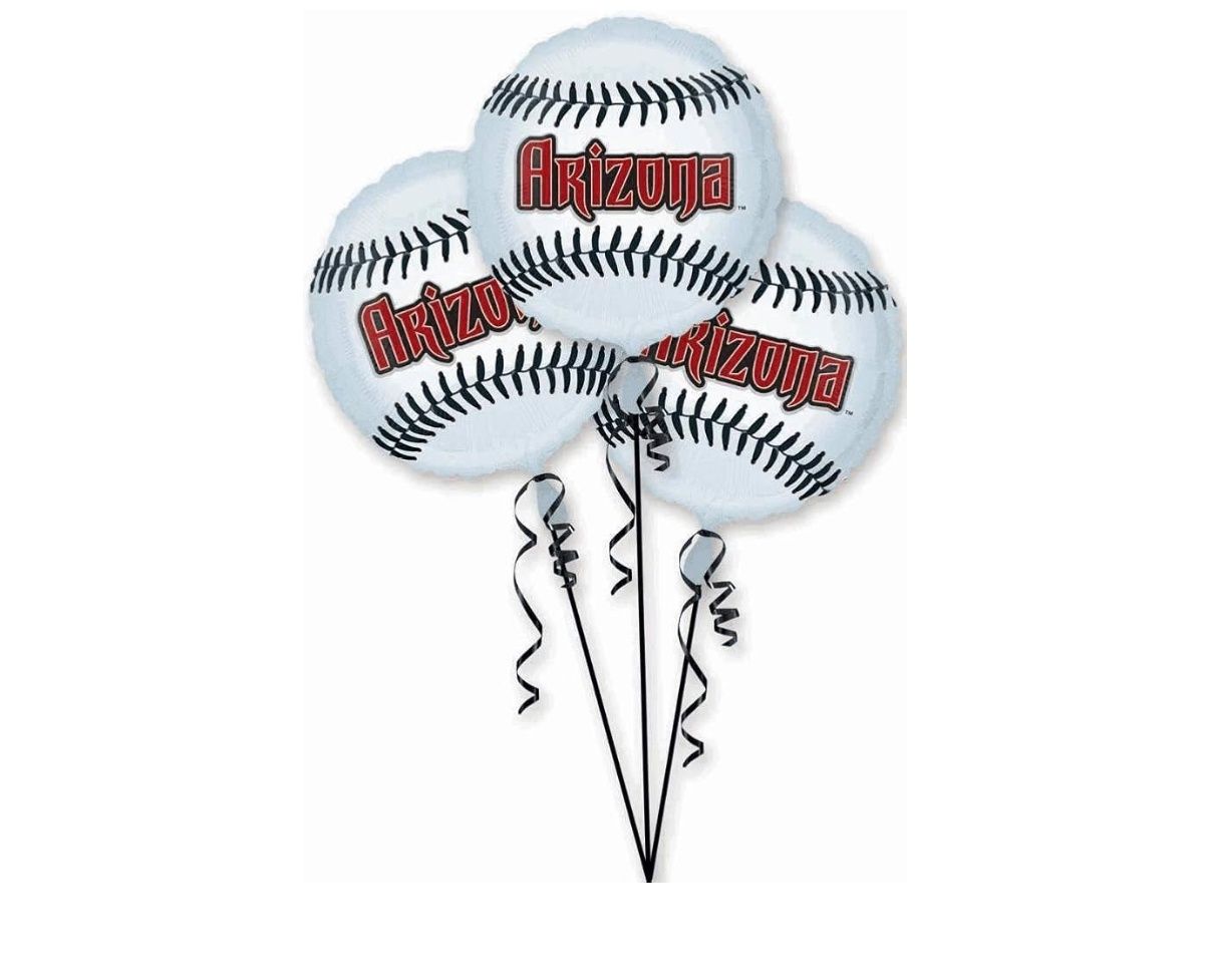 Arizona Diamondbacks Balloons Party Decoration (3 Pack)