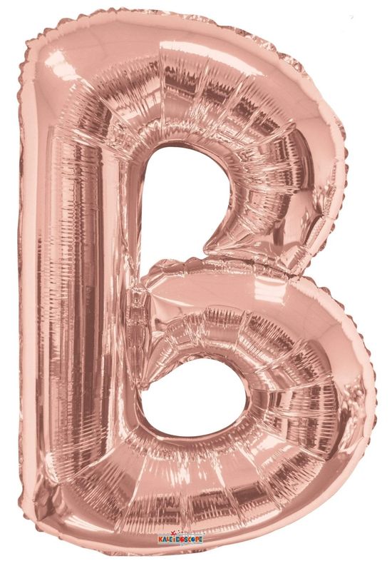 Letter B Rose Gold 34&quot;