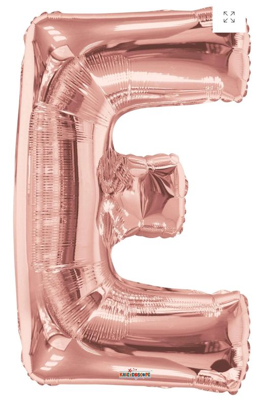 Letter E Rose Gold 34&quot; Balloon