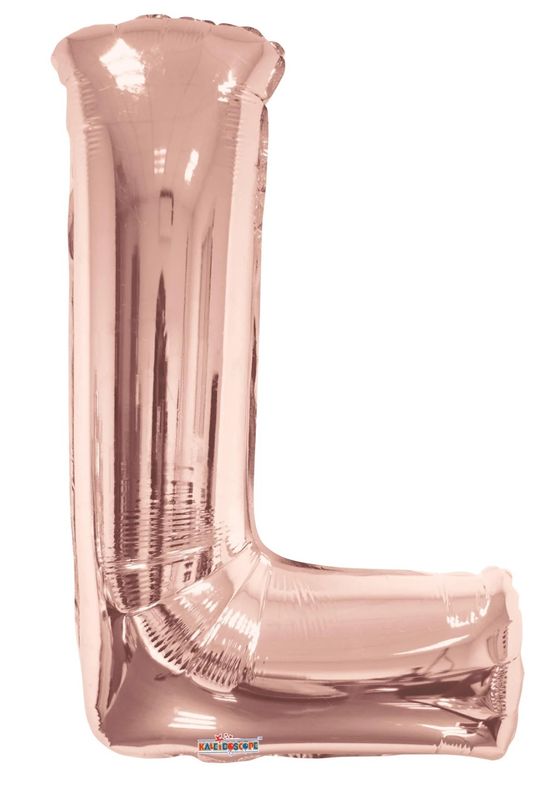 Letter L Rose Gold 34&quot; Balloon