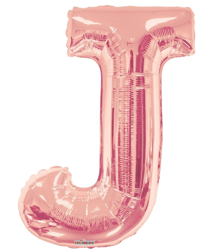 Letter J Rose Gold 34&quot; Balloon