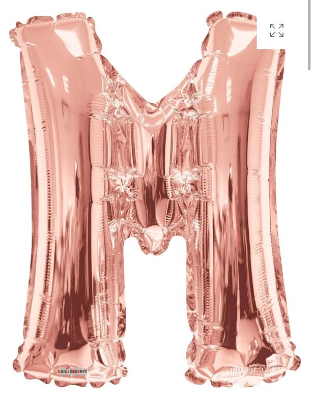 Letter M Rose Gold 34&quot; Balloon