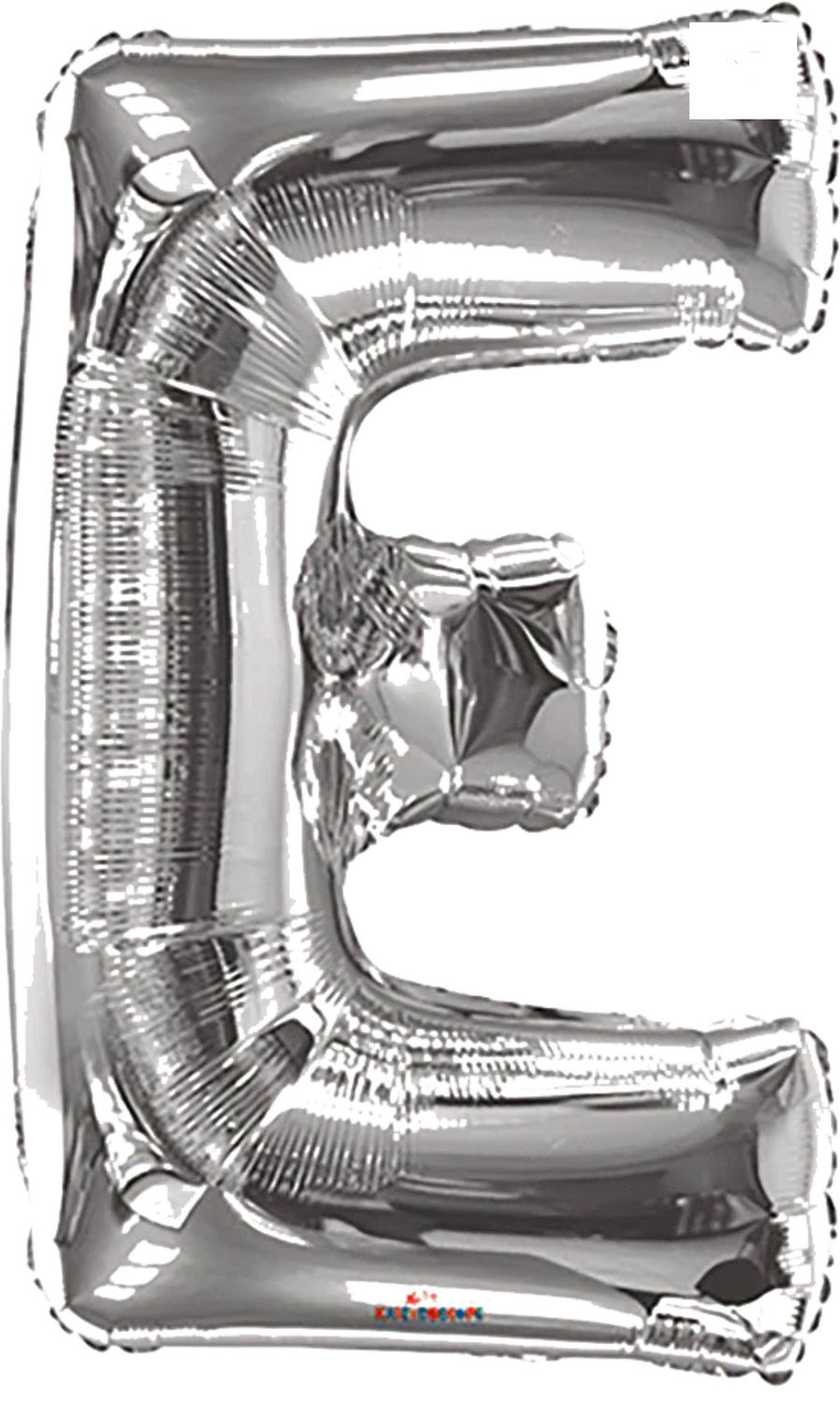 Silver Letter E 34″ Balloon