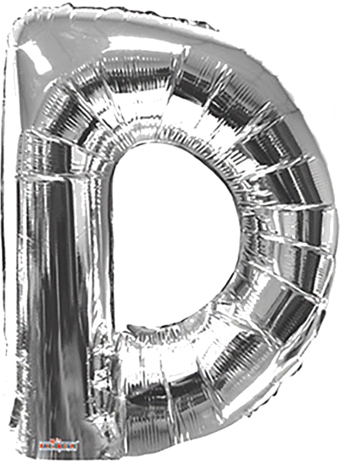 Silver Letter D 34″ Balloon