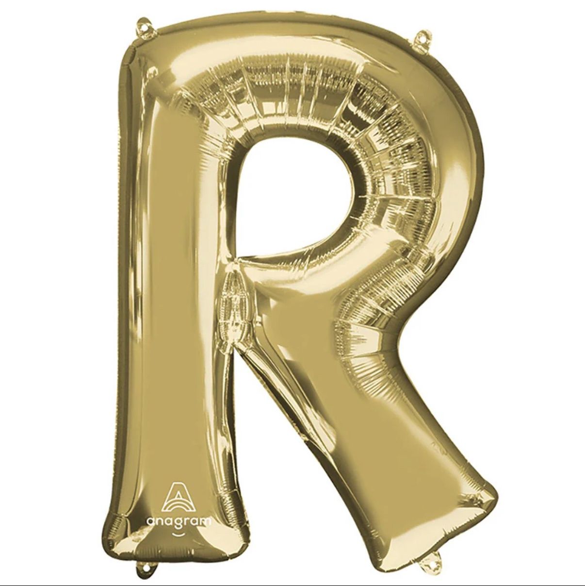 White Gold Letter R 34″ Balloon