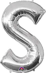35&quot; Anagram Letter S Silver