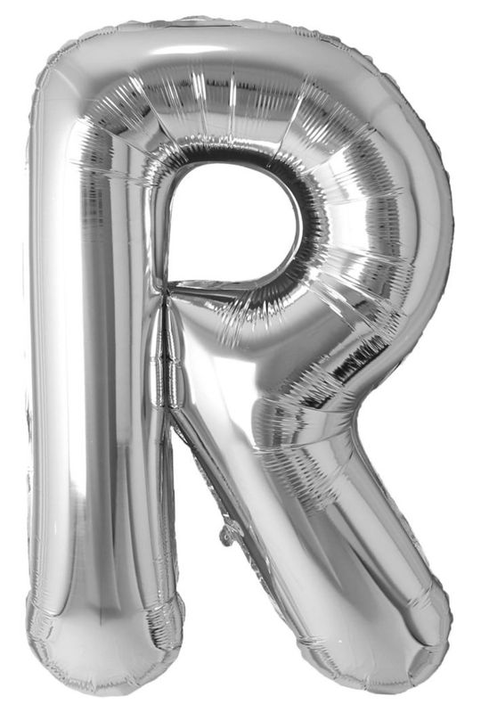 34&quot; Silver Letter R