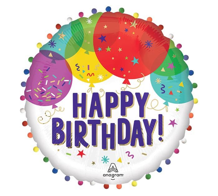 24&quot;PKG BIRTHDAY POM JUMBO