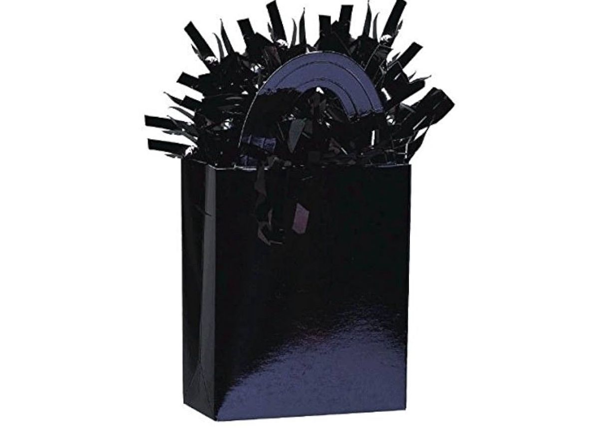 Premium Black Mini Tote Balloon Weights