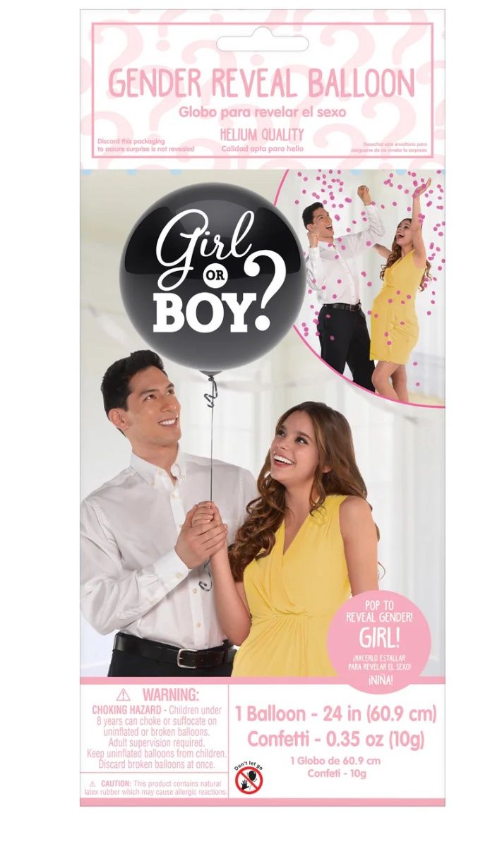 Girl or Boy? 24″ Latex Balloon