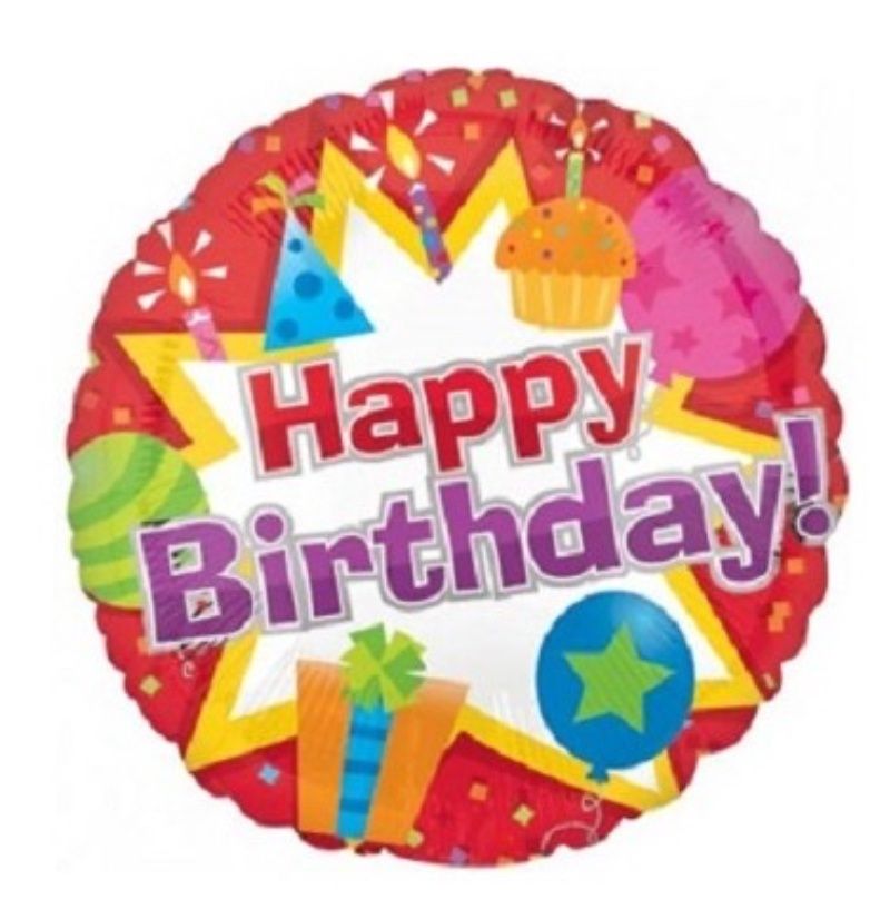 Mylar Happy Birthday 18in
