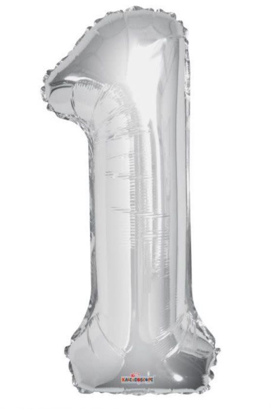 34&quot; Silver number 1