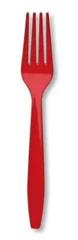 Classic Red, Premium Plastic Forks, 24 ct