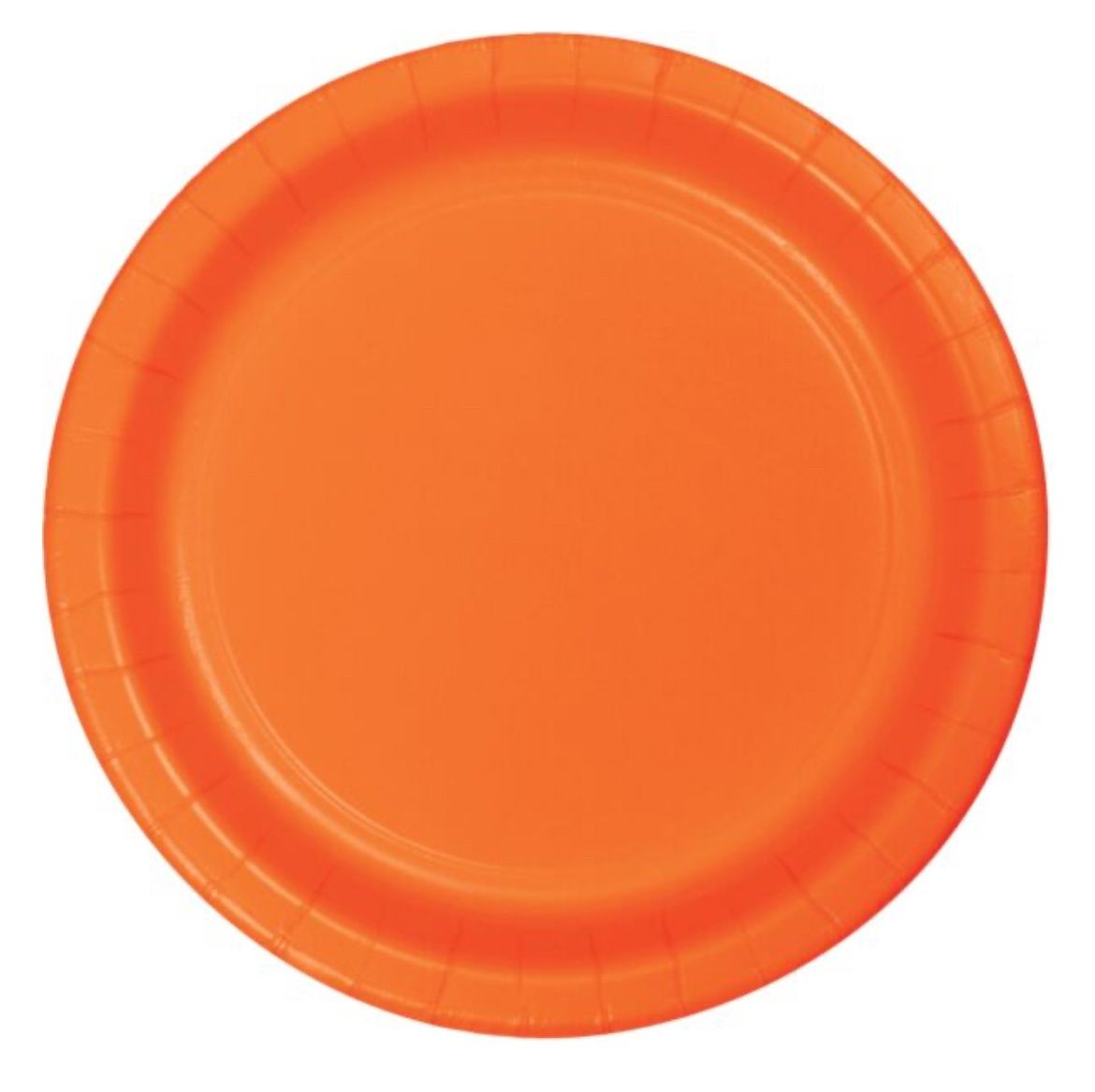 7&quot; Paper Plate - Sunkissed Orange 24ct