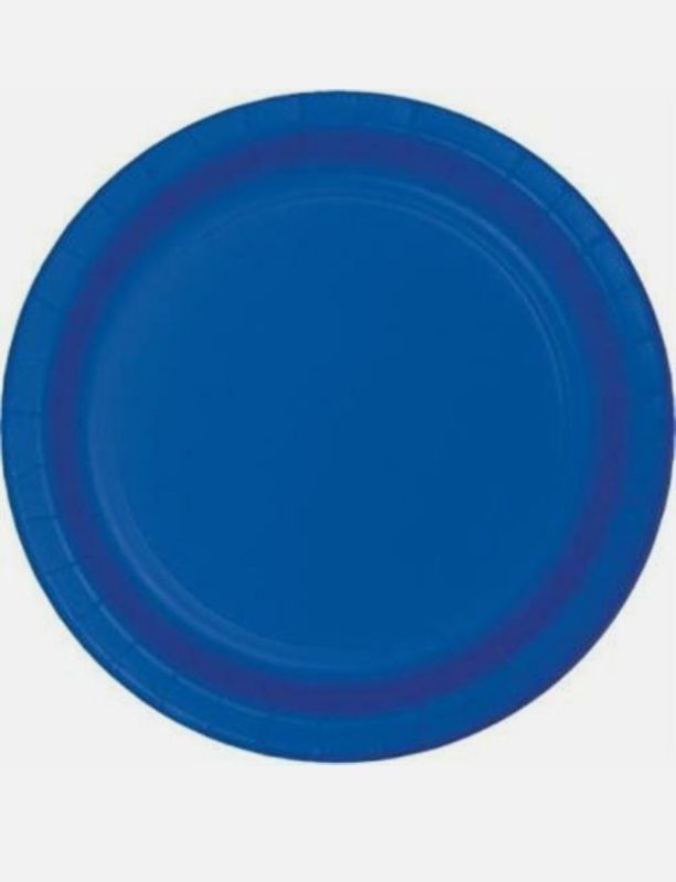 Cobalt Blue 7&quot; Paper Plates 24 Per Pack
