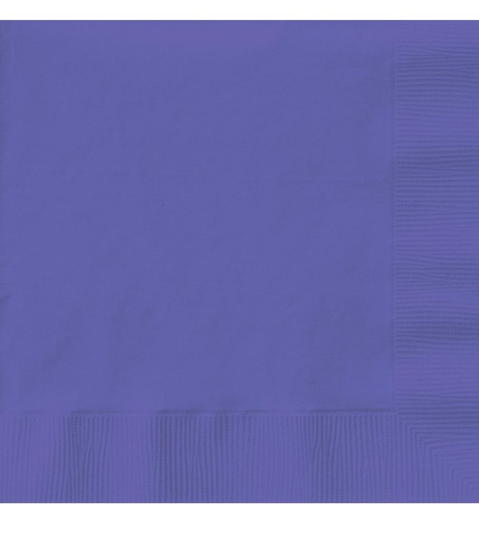 Beverage Napkins 5&quot;X5&quot; 50/Pkg-Purple