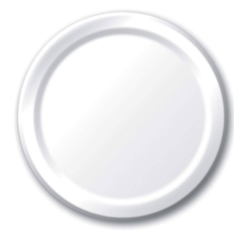 8.75&quot; White Dinner Plates 24 Count