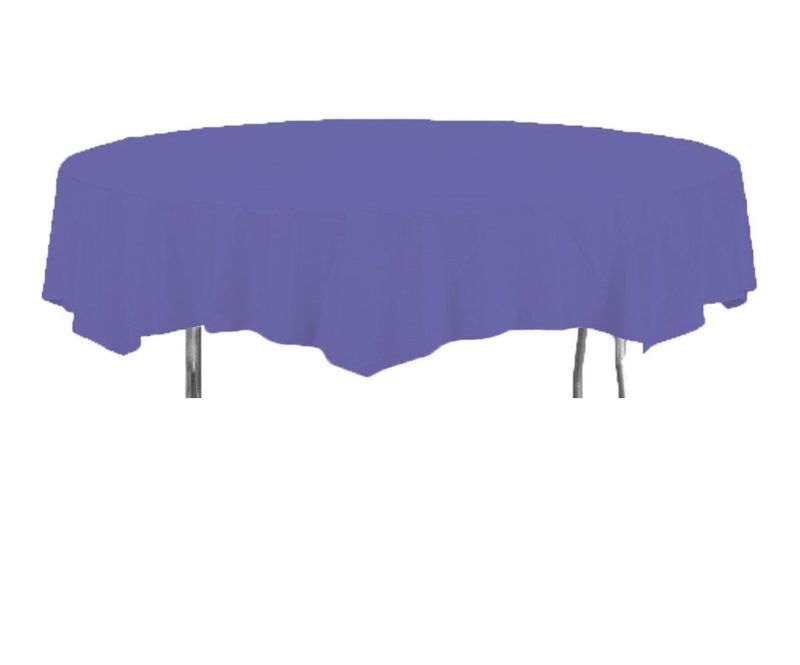 TABLECOVER, OCTY ROUND 82&quot; TIS/POLY, One size, Purple